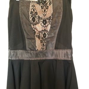 Pink and black mermaid pencil skirt